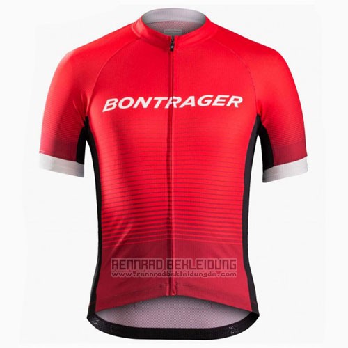 2016 Fahrradbekleidung Trek Bontrager Rot und Shwarz Trikot Kurzarm und Tragerhose - zum Schließen ins Bild klicken